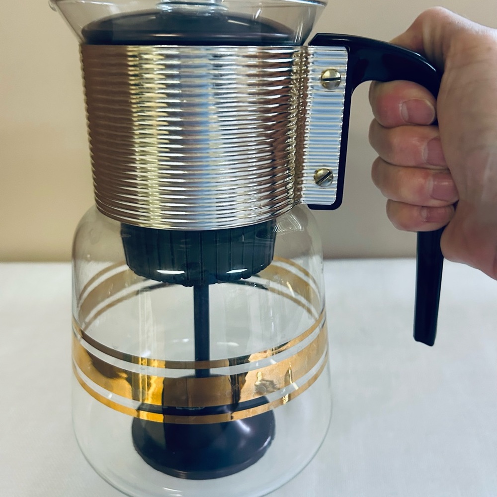 Vintage Cory Glass Percolator, Stovetop Coffee Pot, Retro MCM Coffeemaker - Picture 6 of 9